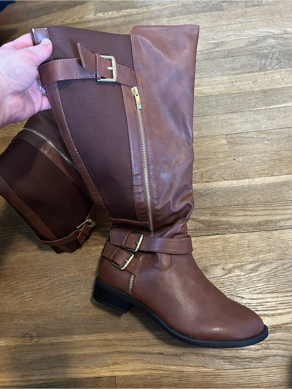 Torrid Women's Tall Brown Buckle Riding Boots